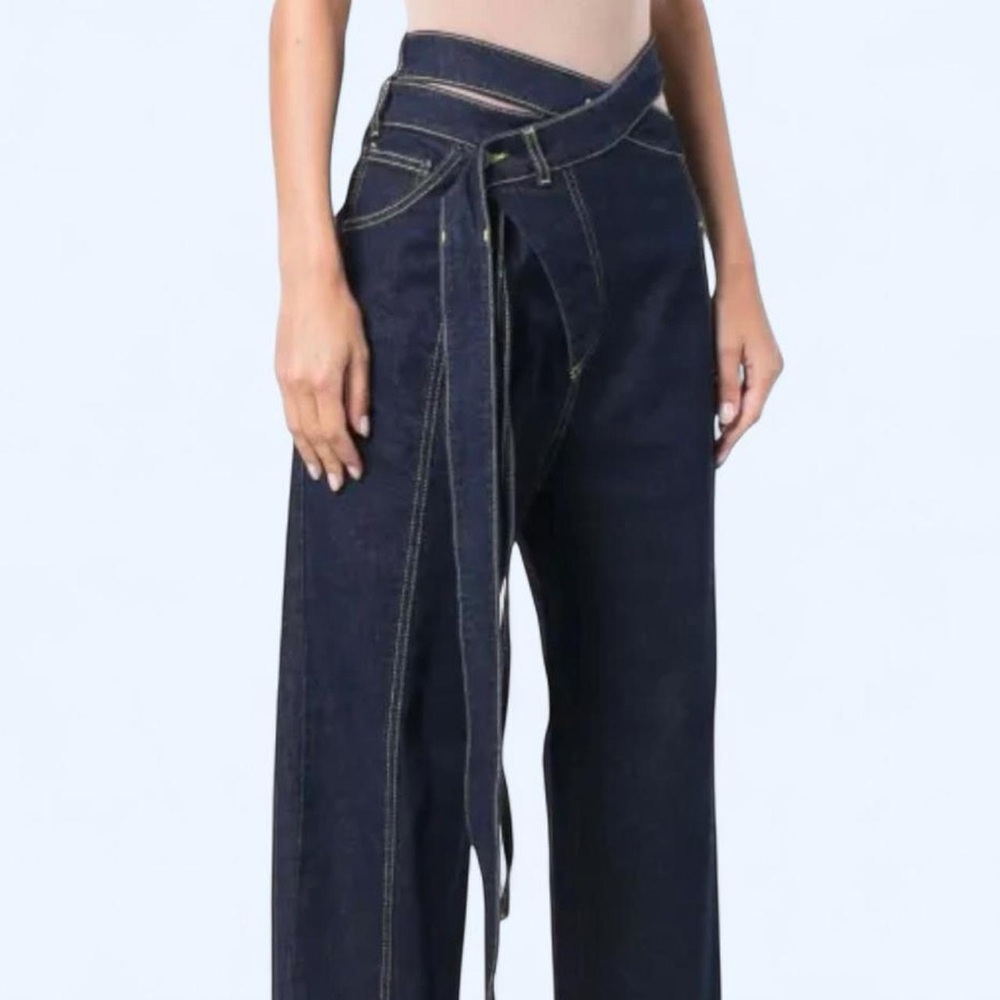 Ottolinger x ISKO front wrap Jeans